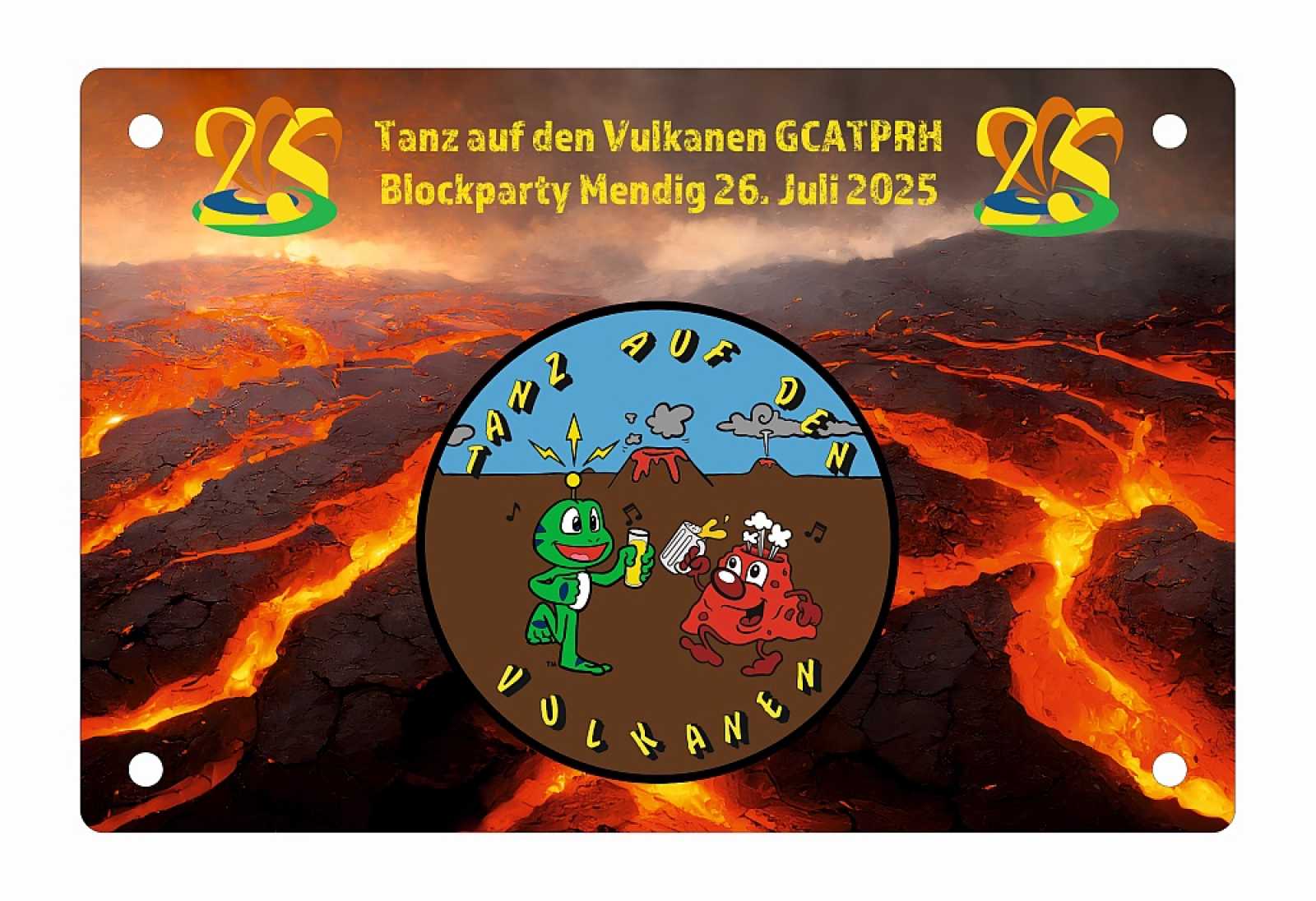 "Tanz auf den Vulkanen 2025" Coin-Display für 1 Coin (Version Lava) - Kopie